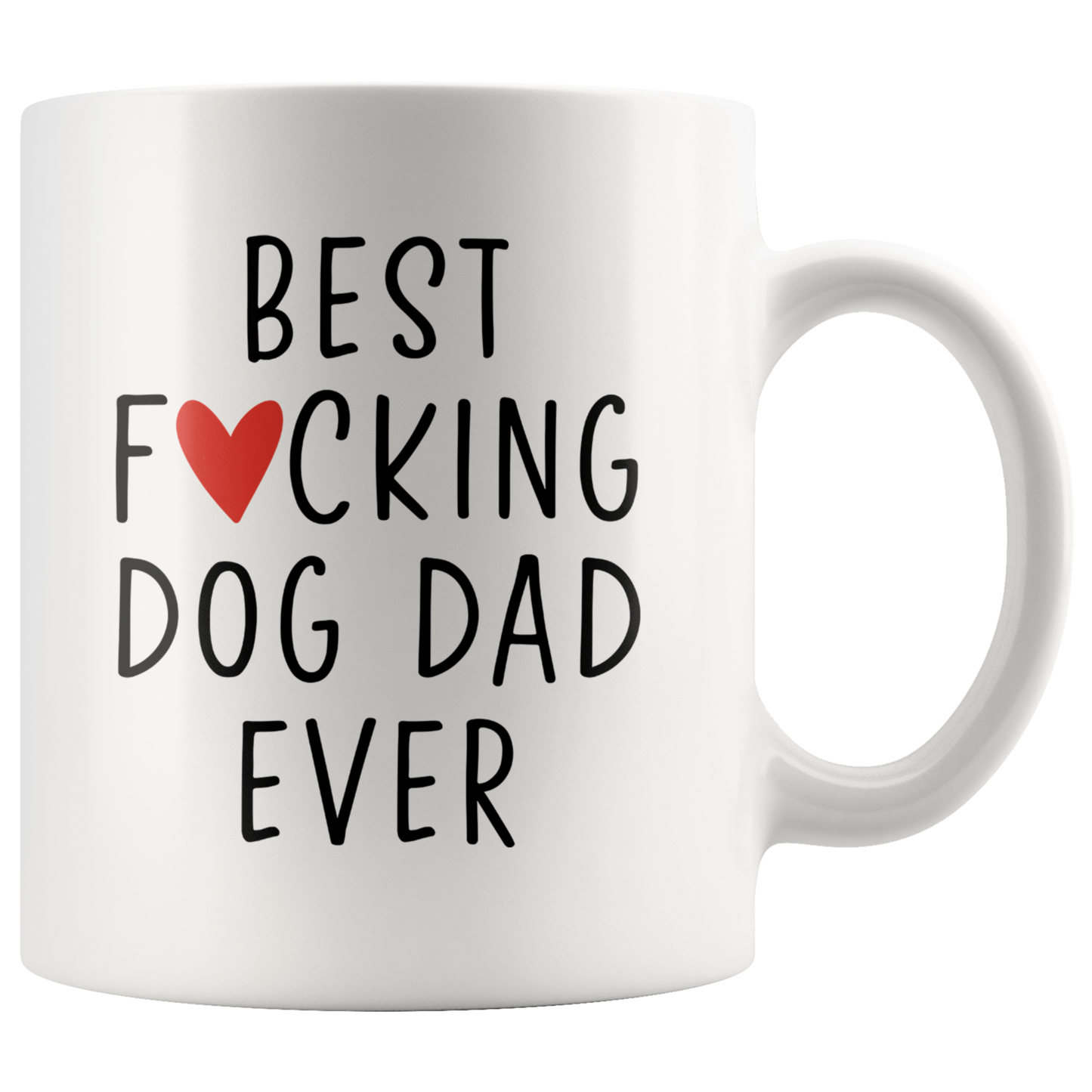 Dog Dad Gifts, Coffee Mug, Two Tone Accent Cup, Birthday Gift for Men and Women