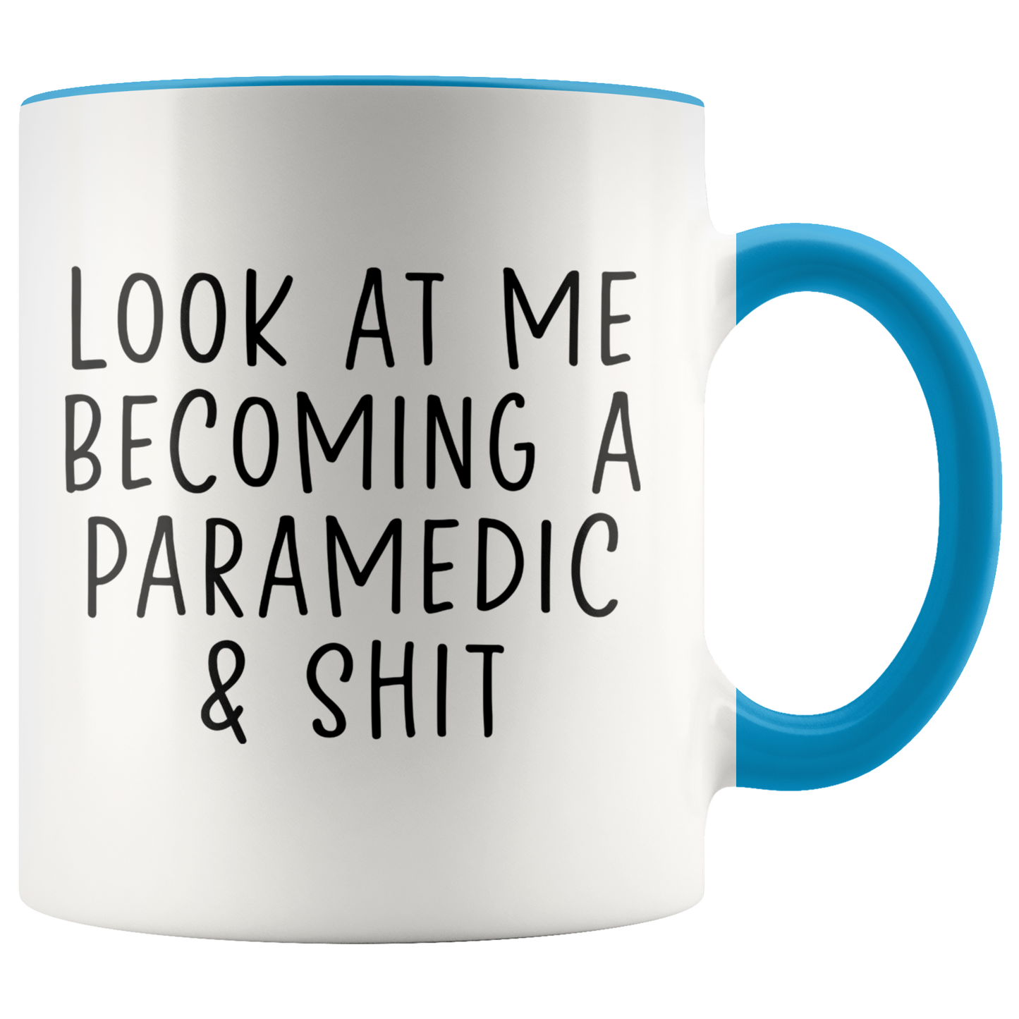 Paramedic Graduation Gifts, Coffee Mug, Two Tone Accent Cup, Birthday Gift for Men and Women