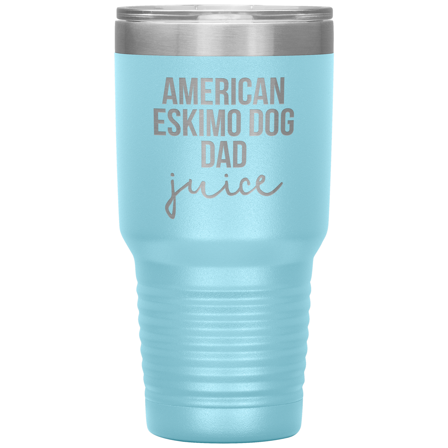 American Eskimo Dog Dad Tumbler, Funny Travel Coffee Mug, Birthday Gifts for Men and Women