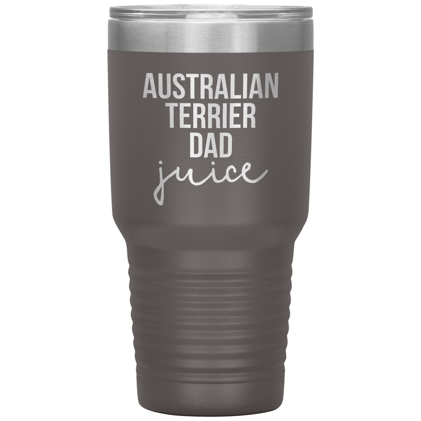 Australian Terrier Dad Tumbler, Funny Travel Coffee Mug, Birthday Gifts for Men and Women