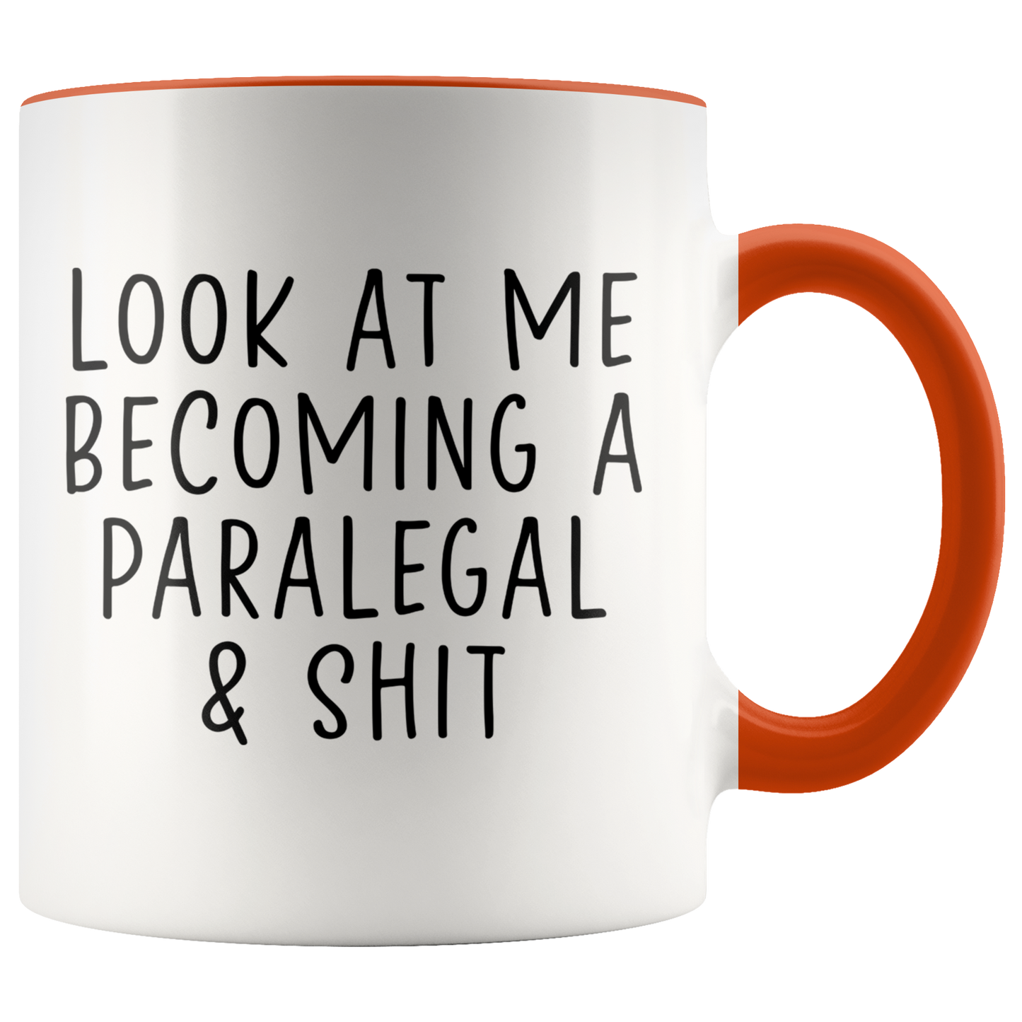 Paralegal Gifts, Coffee Mug, Two Tone Accent Cup, Birthday Gift for Men and Women