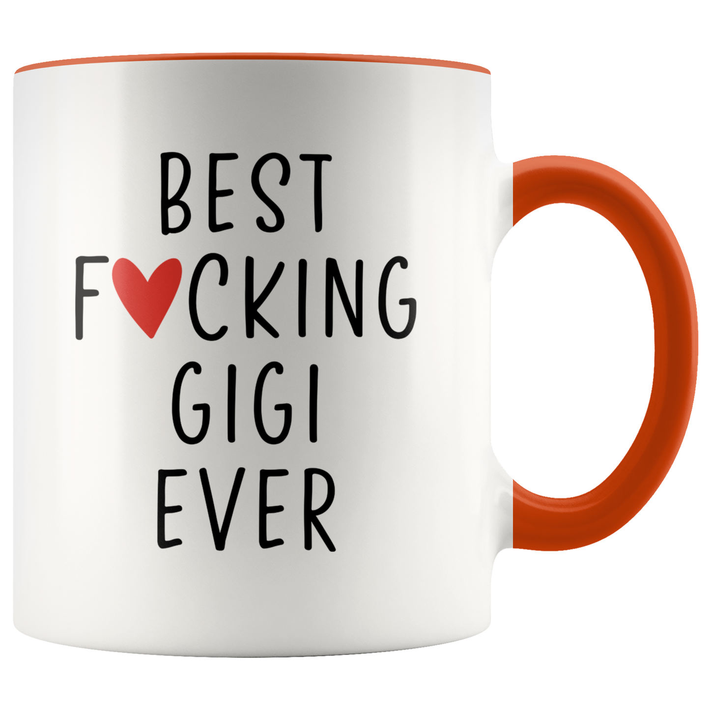 Gigi Gifts, Coffee Mug, Two Tone Accent Cup, Birthday Gift for Men and Women