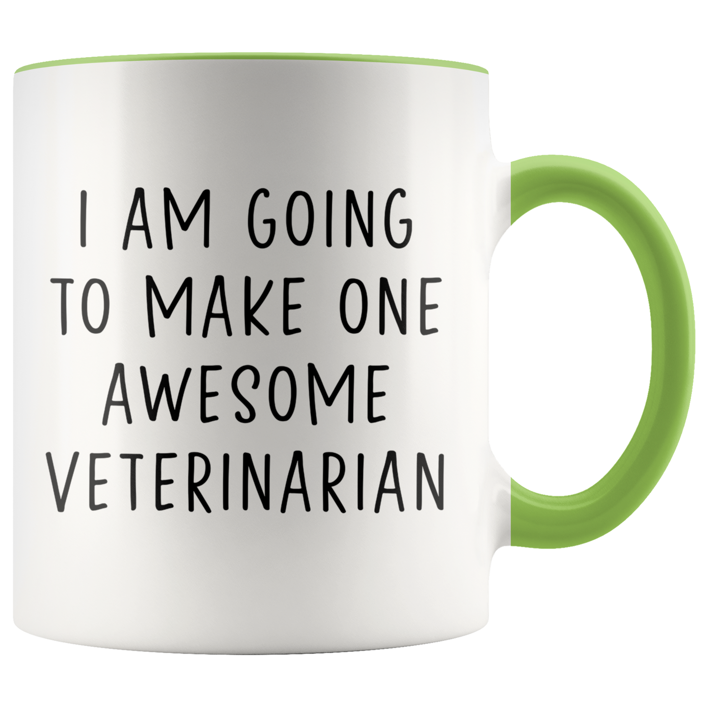 Vet Graduation Gifts, Veterinary Coffee Mug, Veterinarian Two Tone Accent Cup, Birthday Gift for Men and Women