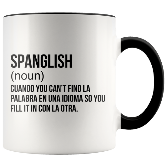 Spanglish Mug - Messicani Caffè - Spagnolo Insegnante Ceramica Travel Mug - Porto Rico - venezuelano