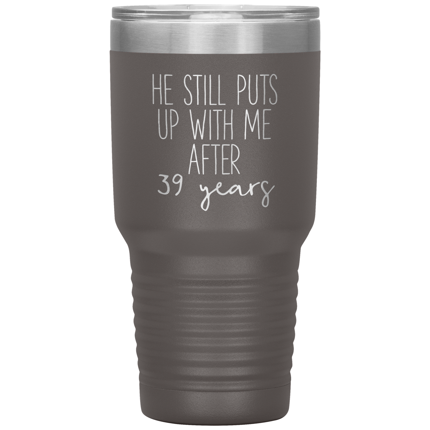 39th Anniversary Gifts for Husband, Coffee Mug, Tumbler, Birthday Gifts for Men and Women