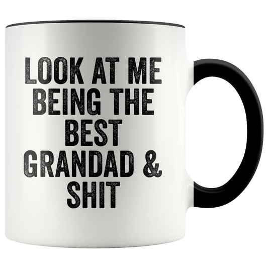 Grandad Gifts, Grandad Coffee Mug, Two Tone Accent Cup, Birthday Gift for Men and Women