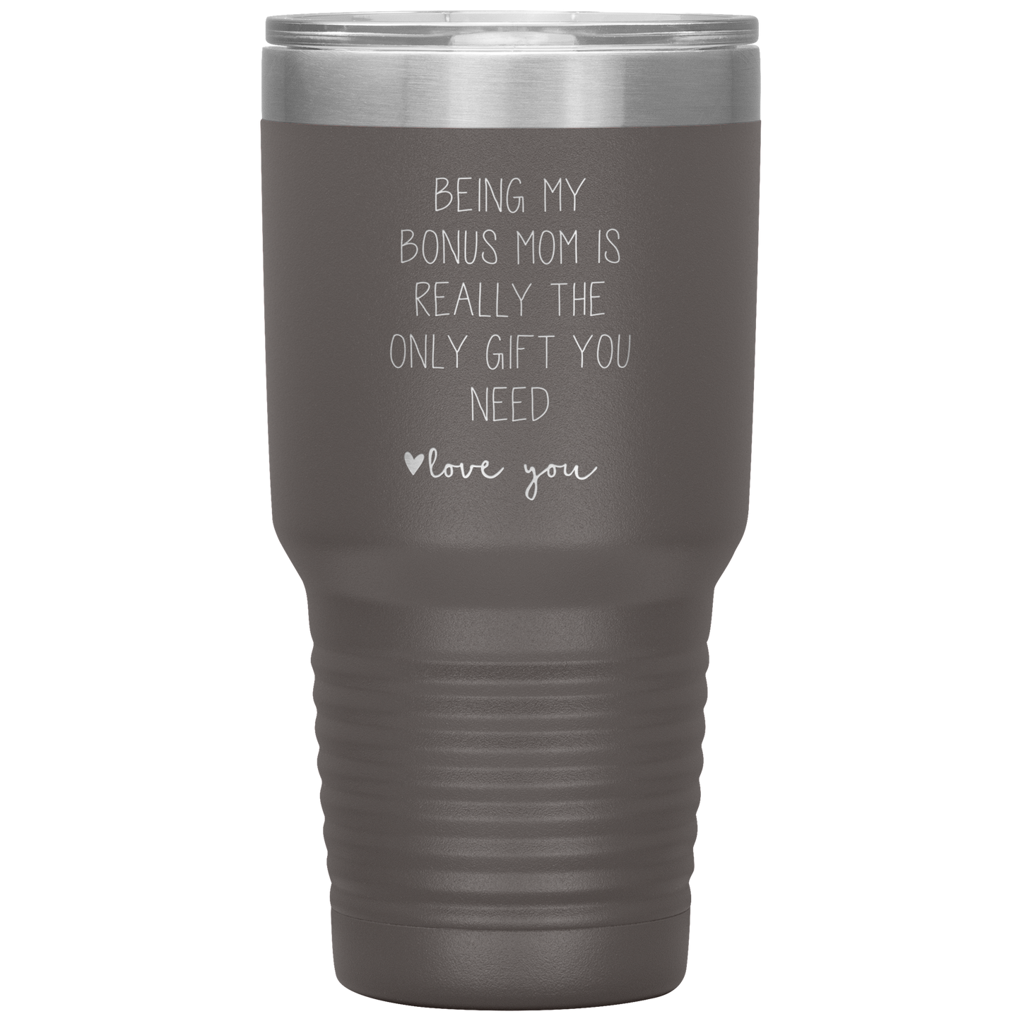 Bonus Mom Tumbler, Bonus Mom Gifts, Travel Coffee Mug, Birthday Gifts for Men and Women