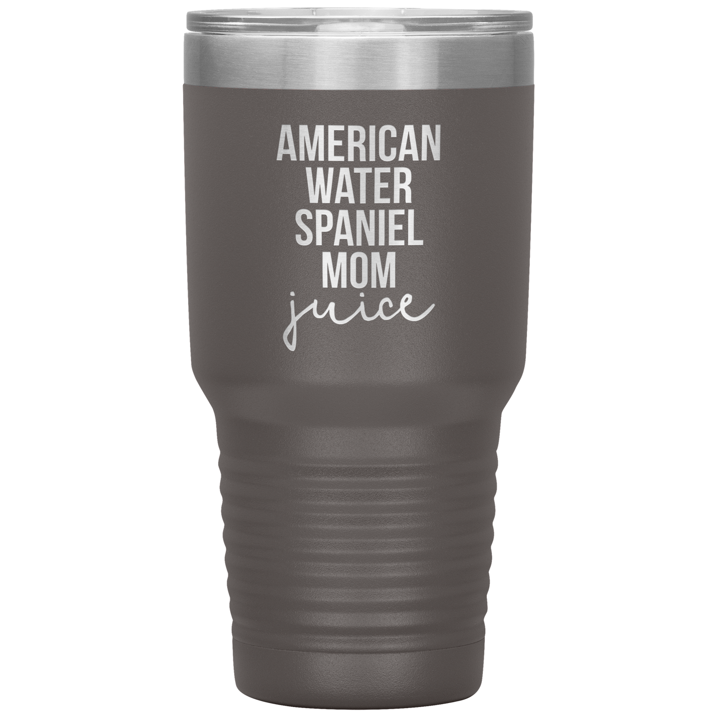 American Water Spaniel Mom Tumbler, Funny Travel Coffee Mug, Birthday Gifts for Men and Women