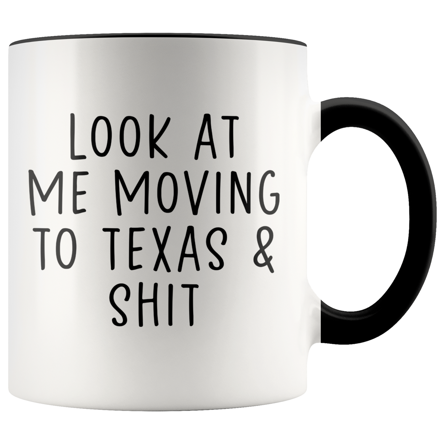 Moving to Texas Gifts, Colorado Coffee Mug, Two Tone Accent Cup, Birthday Gift for Men and Women