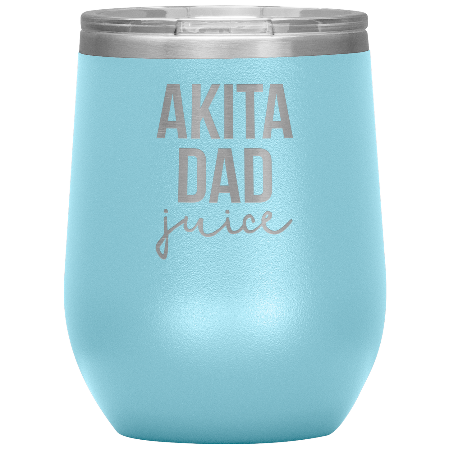 Akita Dad Wine Tumbler, Funny Travel Wine Cup, Birthday Gifts for Men and Women