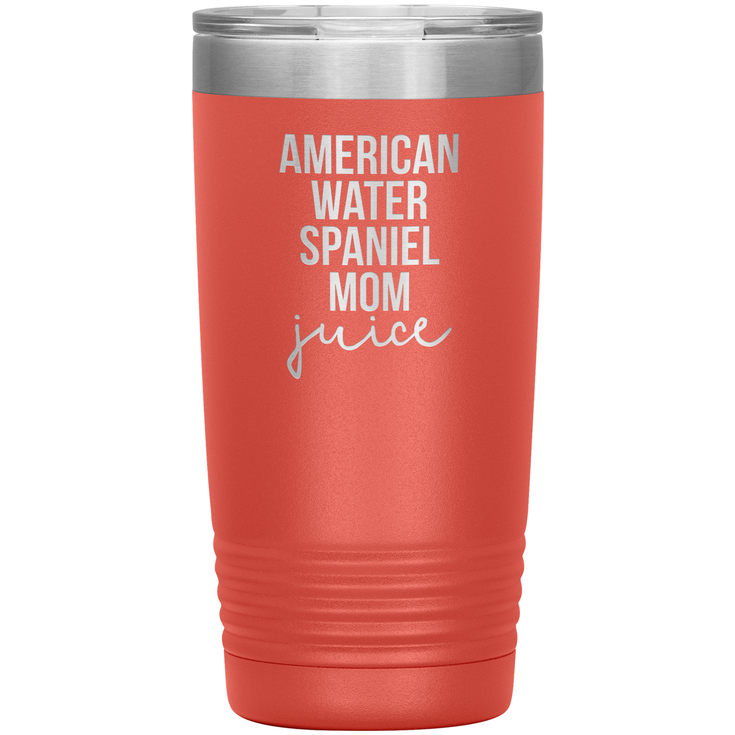 American Water Spaniel Mom Tumbler, Funny Travel Coffee Mug, Birthday Gifts for Men and Women