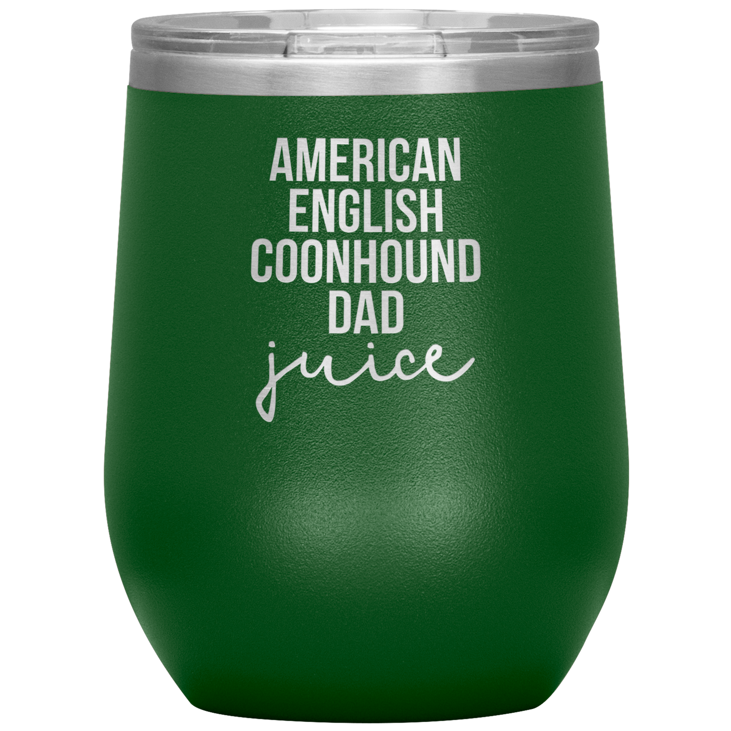 American English Coonhound Dad Wine Tumbler, Funny Travel Wine Cup, Birthday Gifts for Men and Women