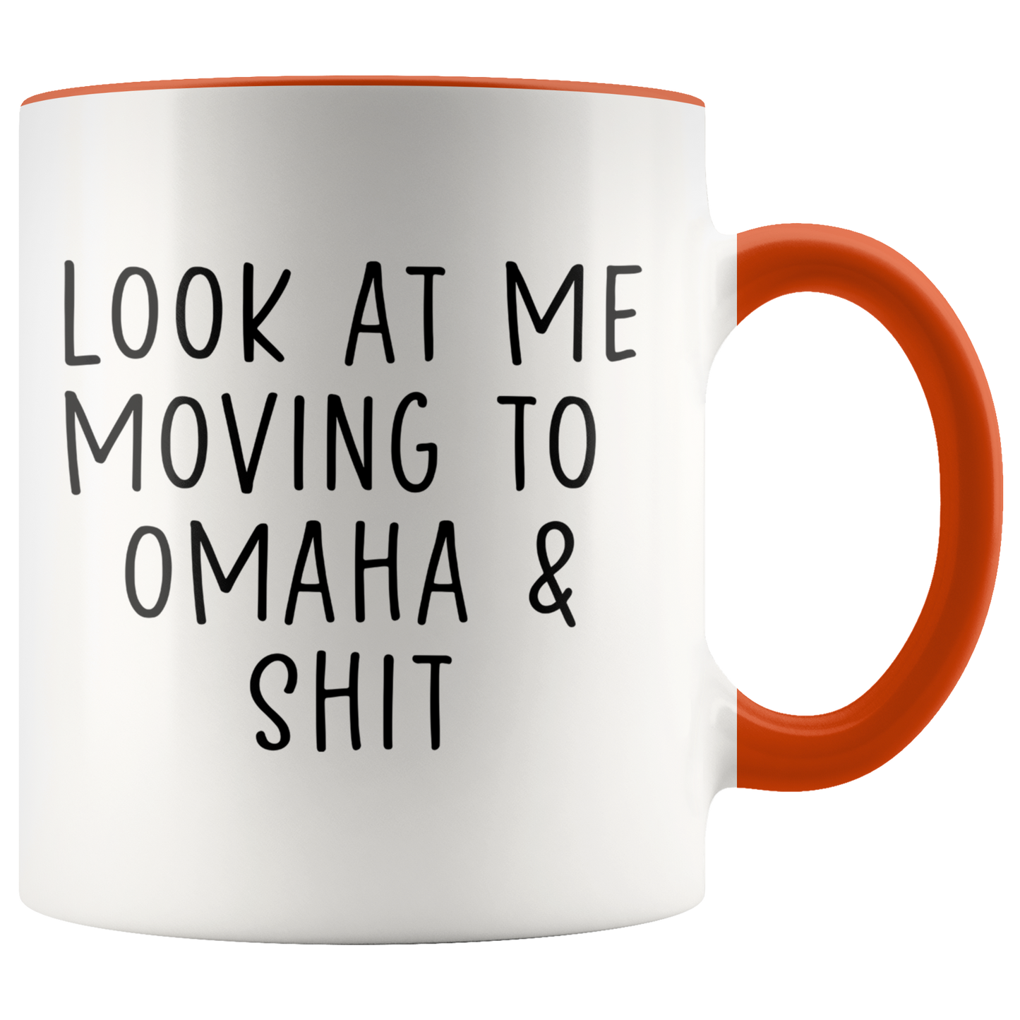 Moving to Omaha Nebraska Gifts, Coffee Mug, Two Tone Accent Cup, Birthday Gift for Men and Women