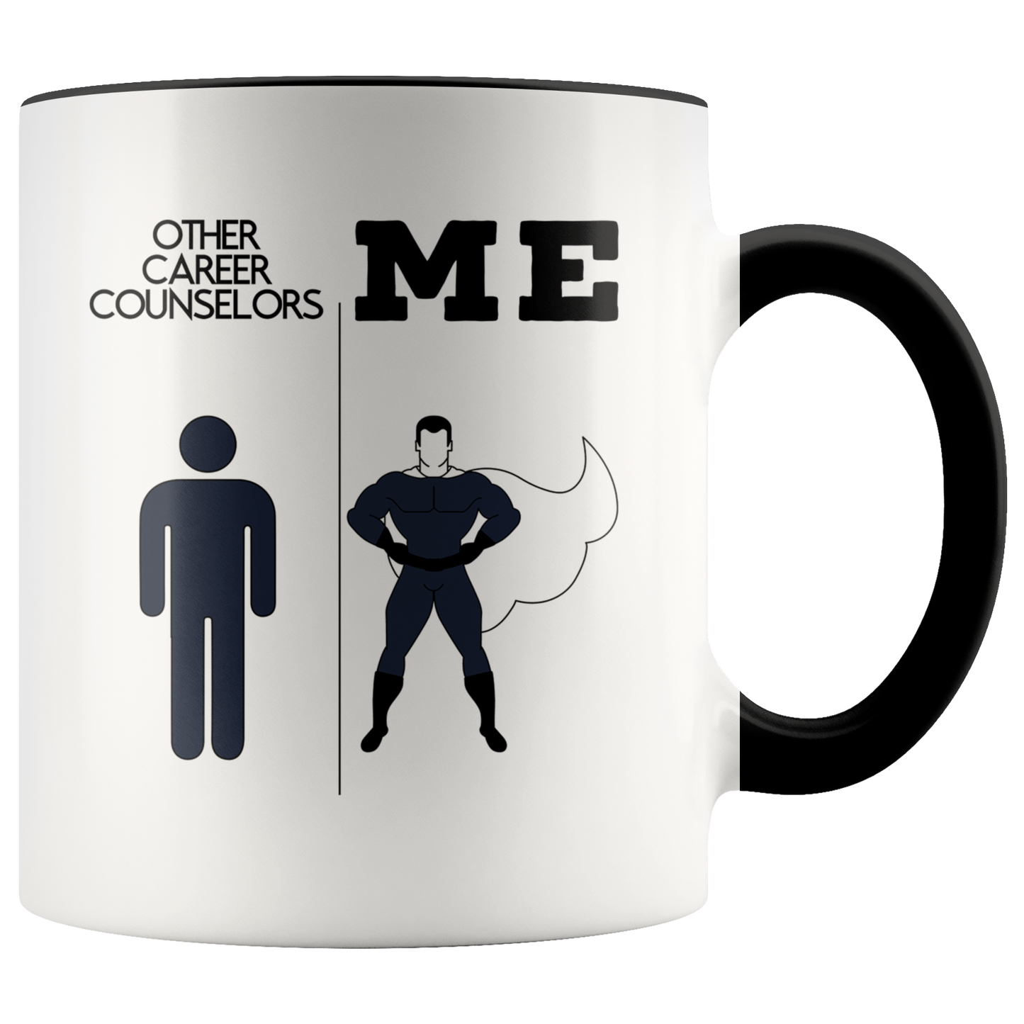 Career counselor Gifts, Coffee Mug, Two Tone Accent Cup, Birthday Gift for Men and Women