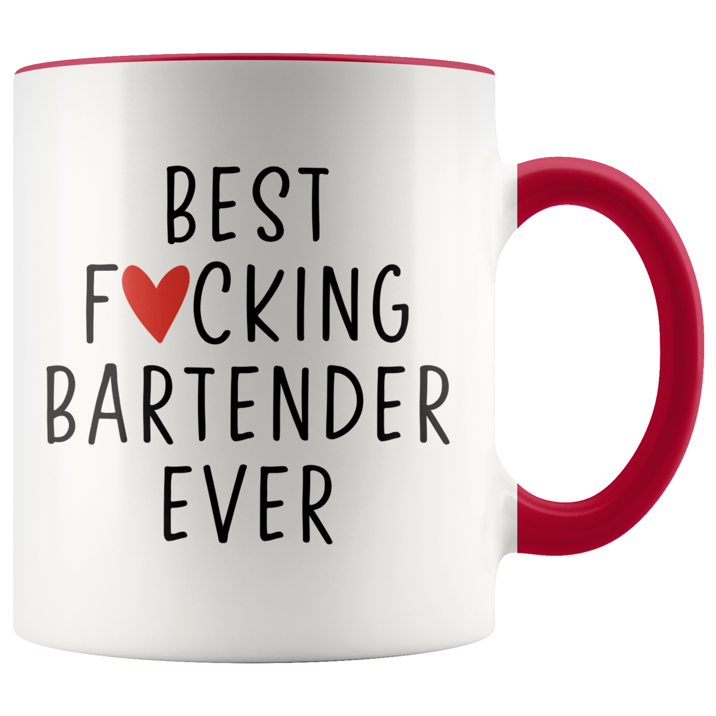 Bartender Gifts, Coffee Mug, Two Tone Accent Cup, Birthday Gift for Men and Women