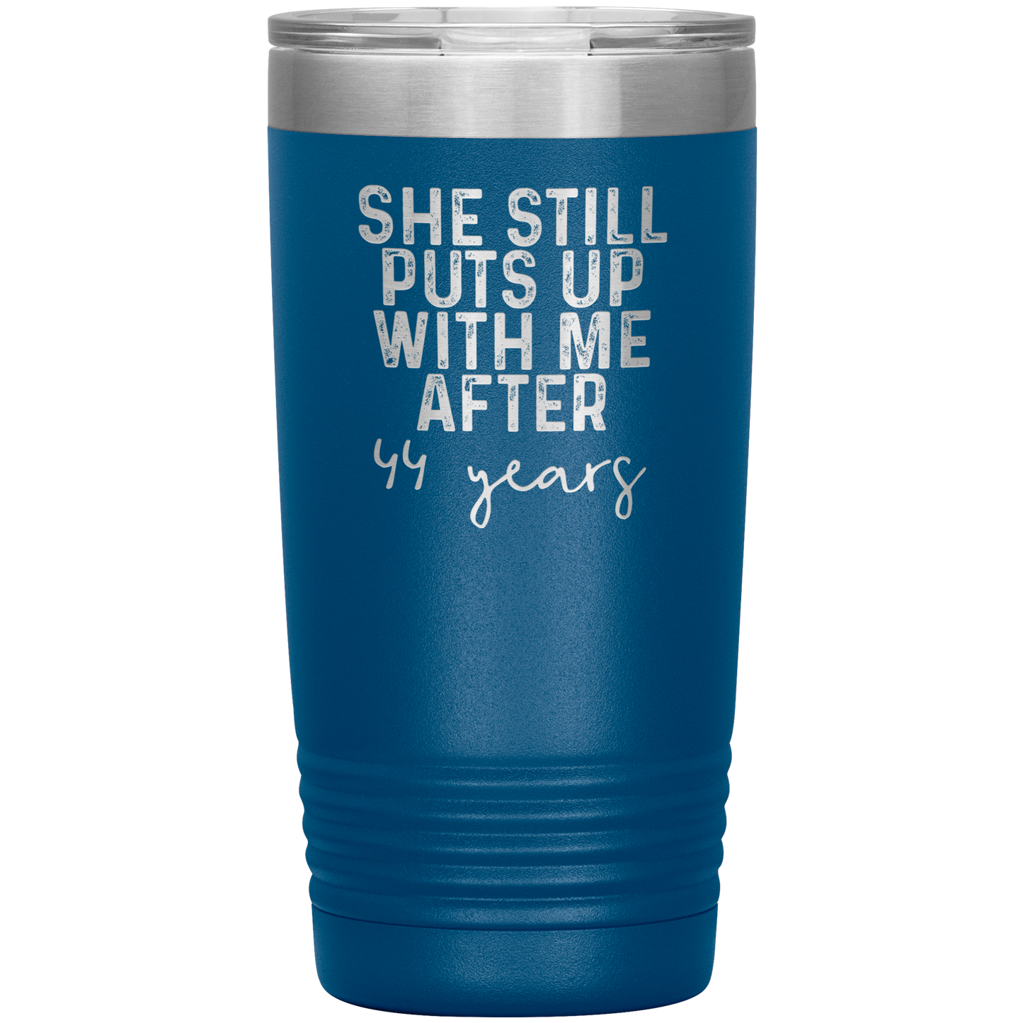 44th Anniversary Gifts for Husband and Wife, Coffee Mug, Tumbler, Birthday Gifts for Men and Women