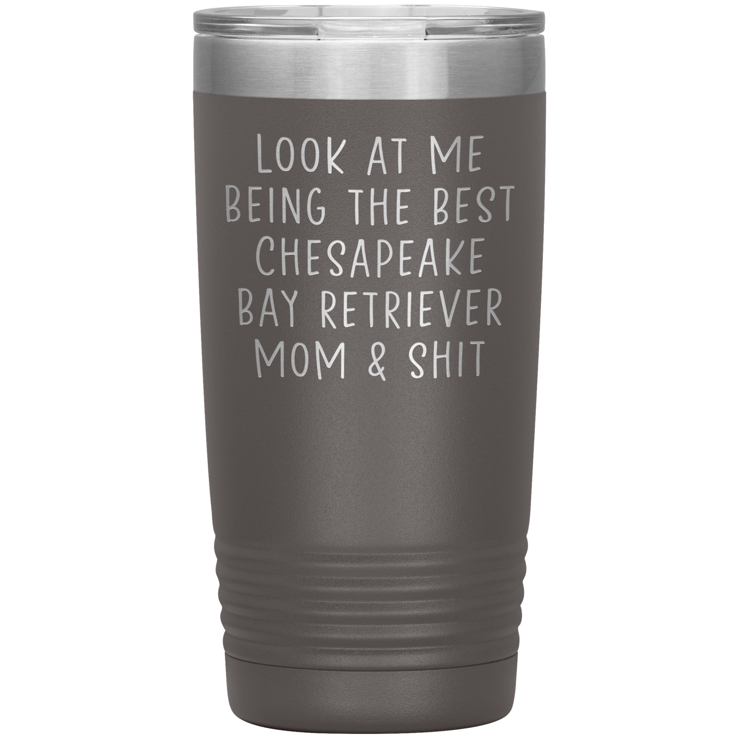 Chesapeake Bay Retriever Mom Tumbler, Funny Travel Coffee Mug, Birthday Gifts for Men and Women