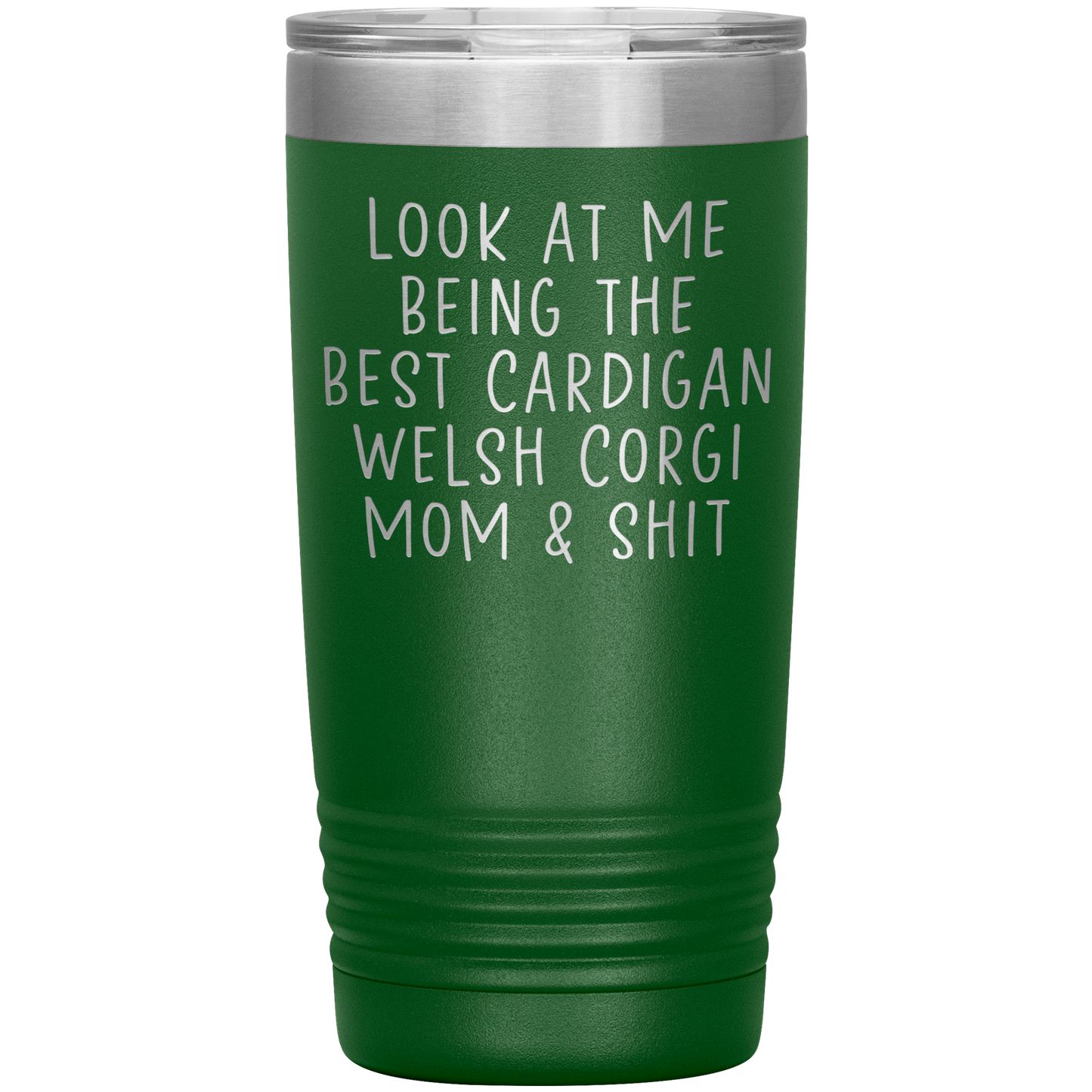 Cardigan Welsh Corgi Mom Tumbler, Funny Travel Coffee Mug, Birthday Gifts for Men and Women