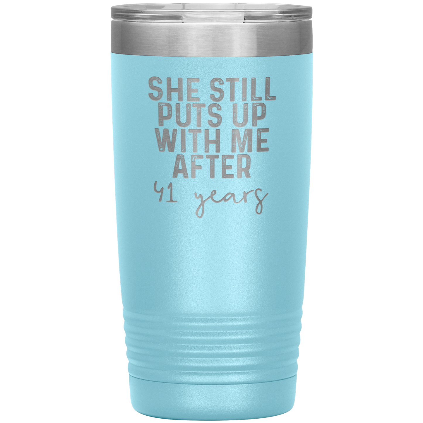 41st Anniversary Gifts for Husband, Coffee Mug, Tumbler, Birthday Gifts for Men and Women