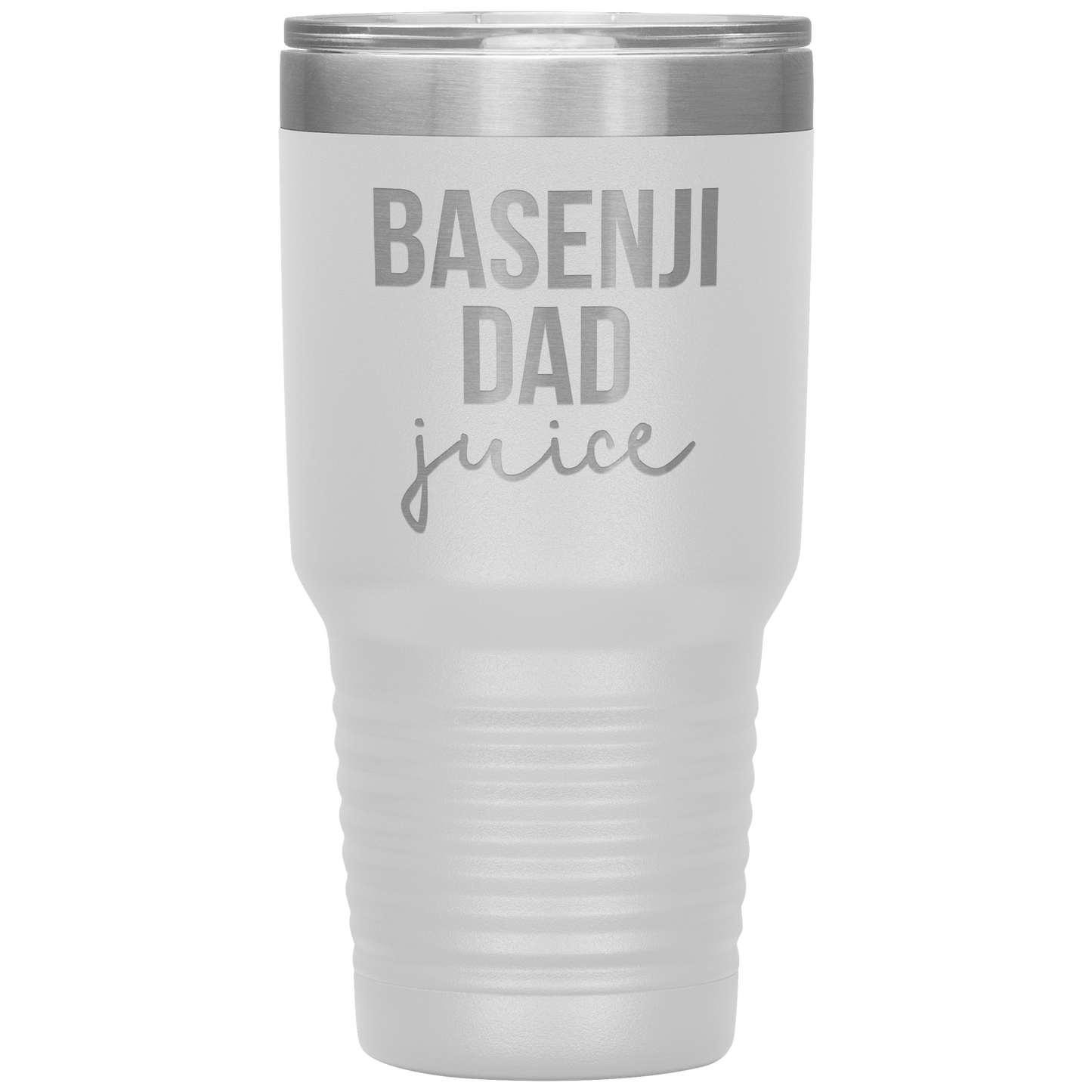 Basenji Dad Tumbler, Funny Travel Coffee Mug, Birthday Gifts for Men and Women