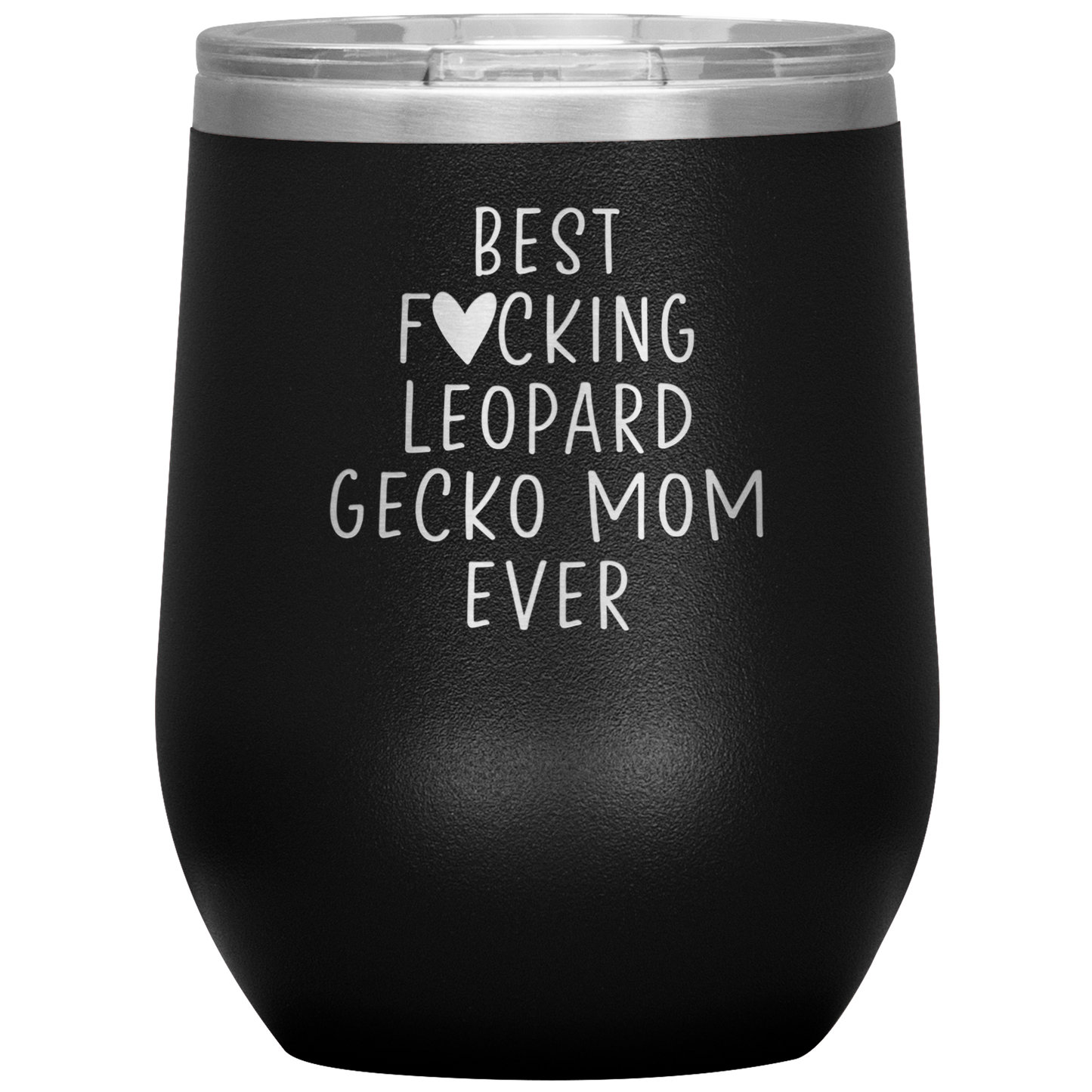 Leopard Gecko Mom Wine Tumbler, Leopard Gecko Mom Gifts, Travel Wine Cup, Birthday Gifts for Men and Women