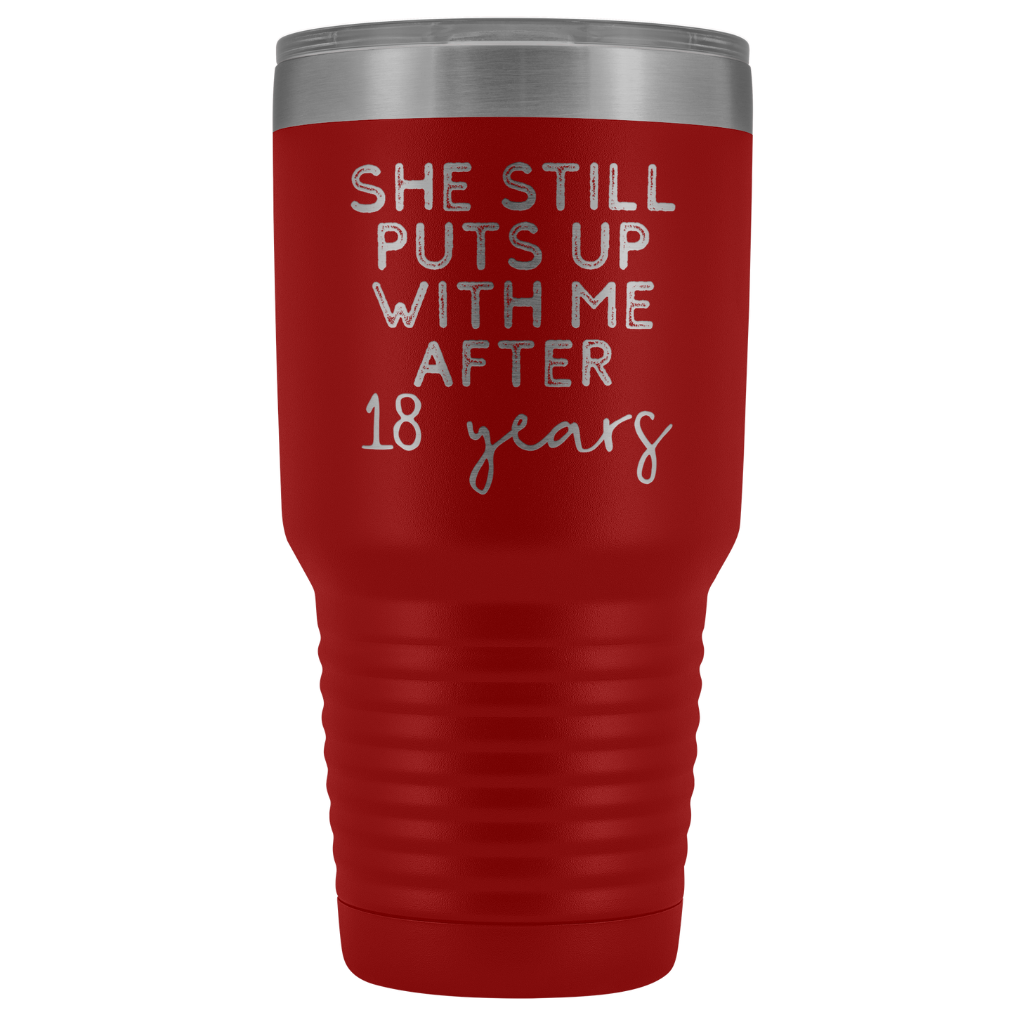 18 Anniversario Regalo 18 Anno Wedding Anniversary Coffee Mug Funny Marito Tumbler Regali per Him Anniversary for Men Cup