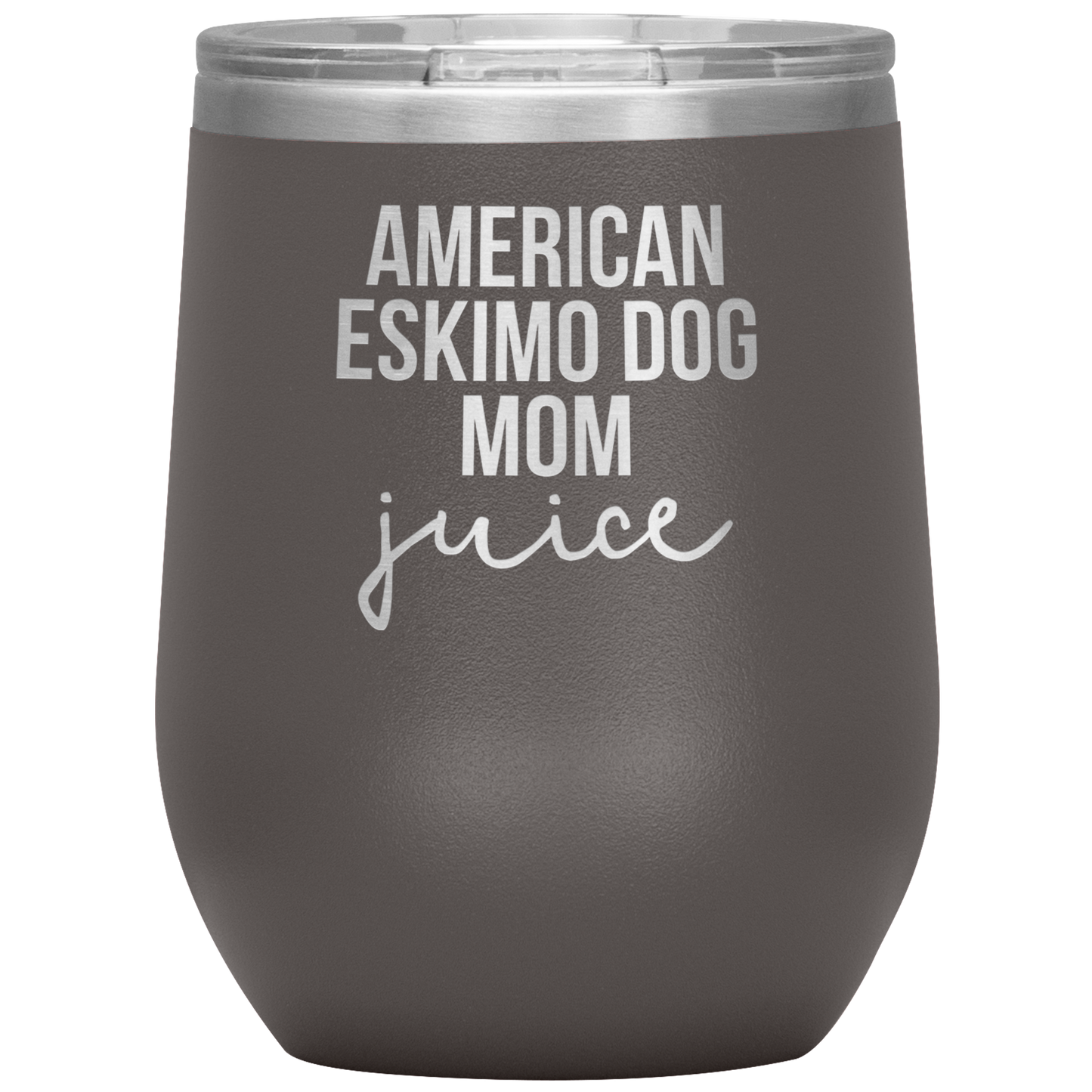 American Eskimo Dog Mom Wine Tumbler, Funny Travel Wine Cup, Birthday Gifts for Men and Women