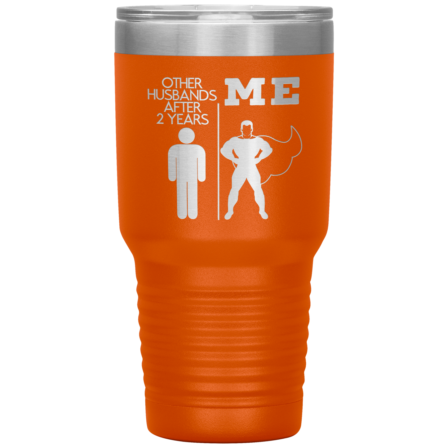 2nd Anniversary Tumbler, 2nd Anniversary Gifts, Travel Coffee Mug, Birthday Gifts for Men and Women