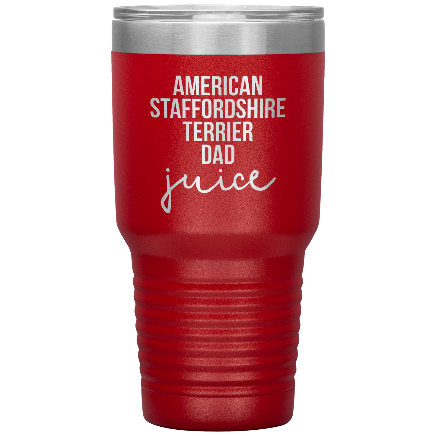 American Staffordshire Terrier Dad Tumbler, Funny Travel Coffee Mug, Birthday Gifts for Men and Women