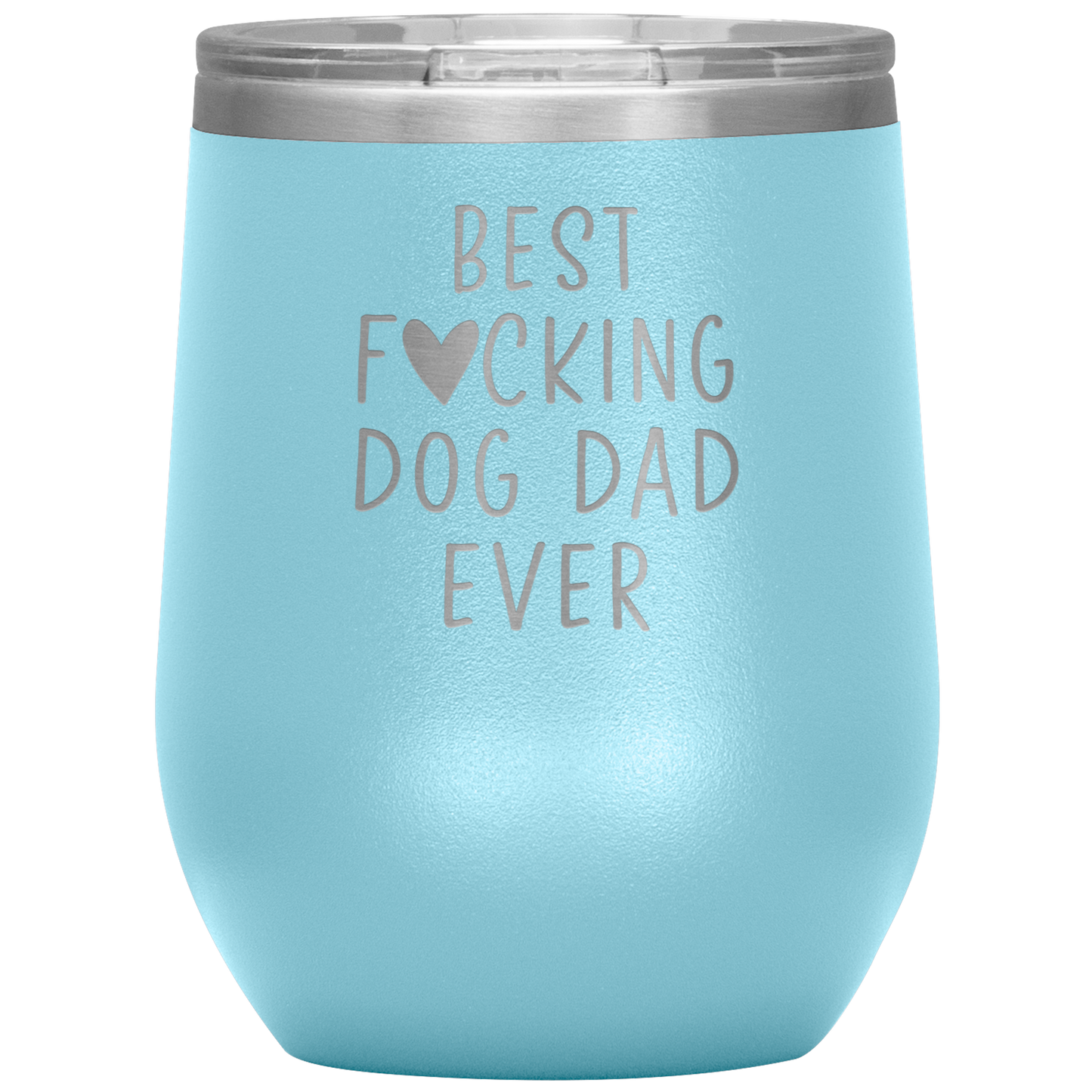 Dog Dad Wine Tumbler, Dog Dad Gifts, Travel Wine Cup, Birthday Gifts for Men and Women