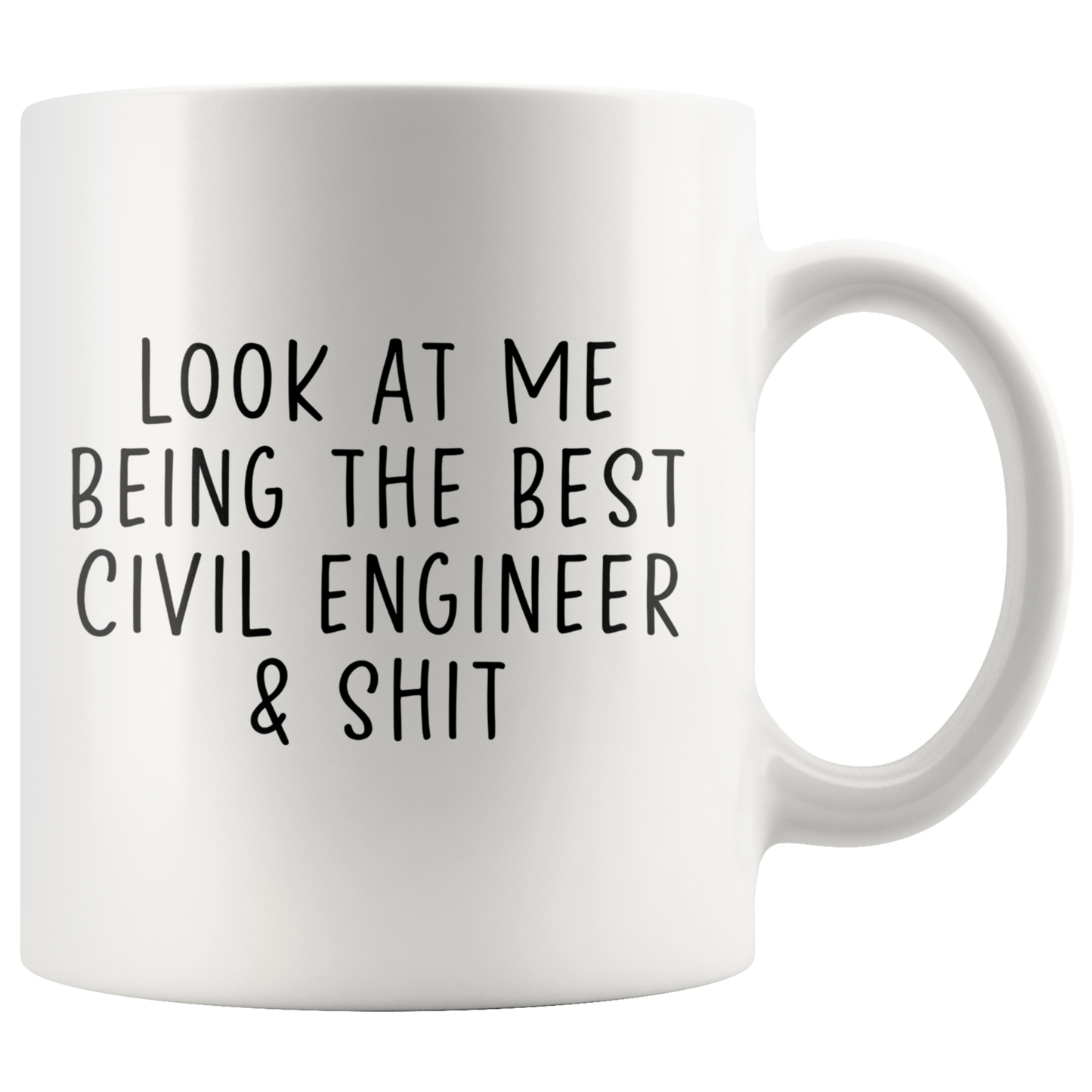 Civil engineer Gifts, Coffee Mug, Two Tone Accent Cup, Birthday Gift for Men and Women