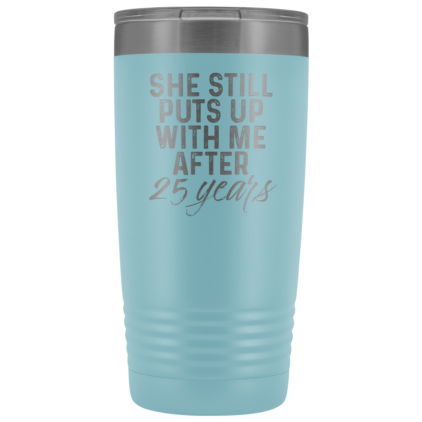 Cadeau 25e anniversaire 25 année anniversaire de mariage Tasse de café Drôle mari Tumbler Cadeaux pour lui anniversaire pour les hommes Coupe