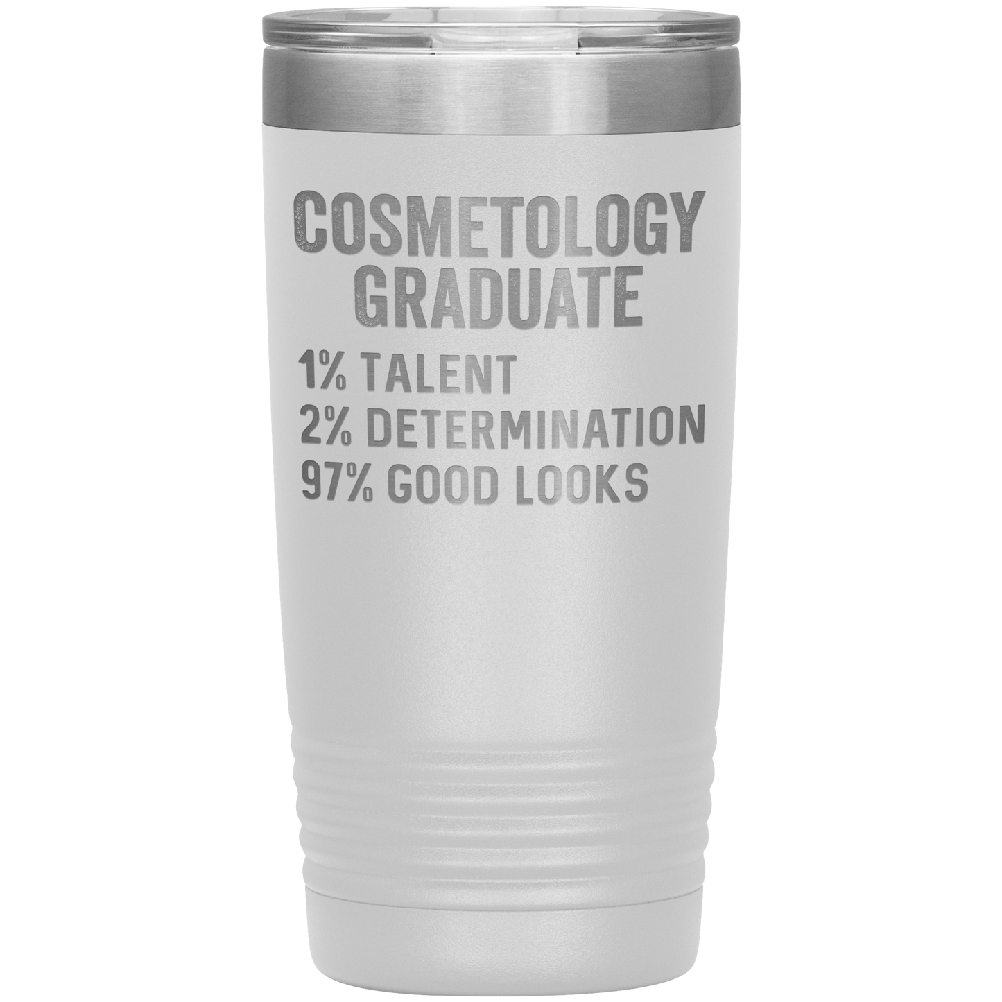 Cosmetology Graduate Tumbler, Funny Cosmetologist Graduation Travel Coffee Mug, Birthday Gifts for Men and Women