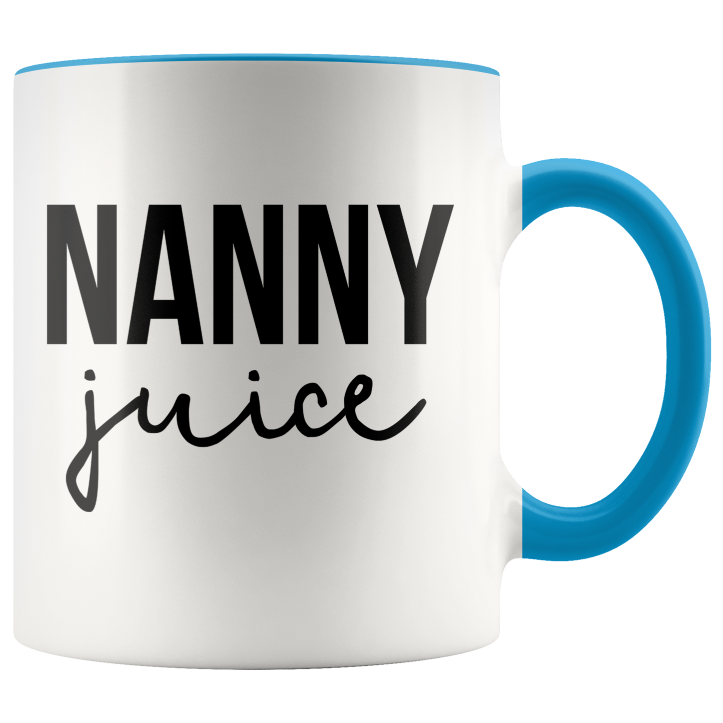 Nanny Gifts, Coffee Mug, Two Tone Accent Cup, Birthday Gift for Men and Women