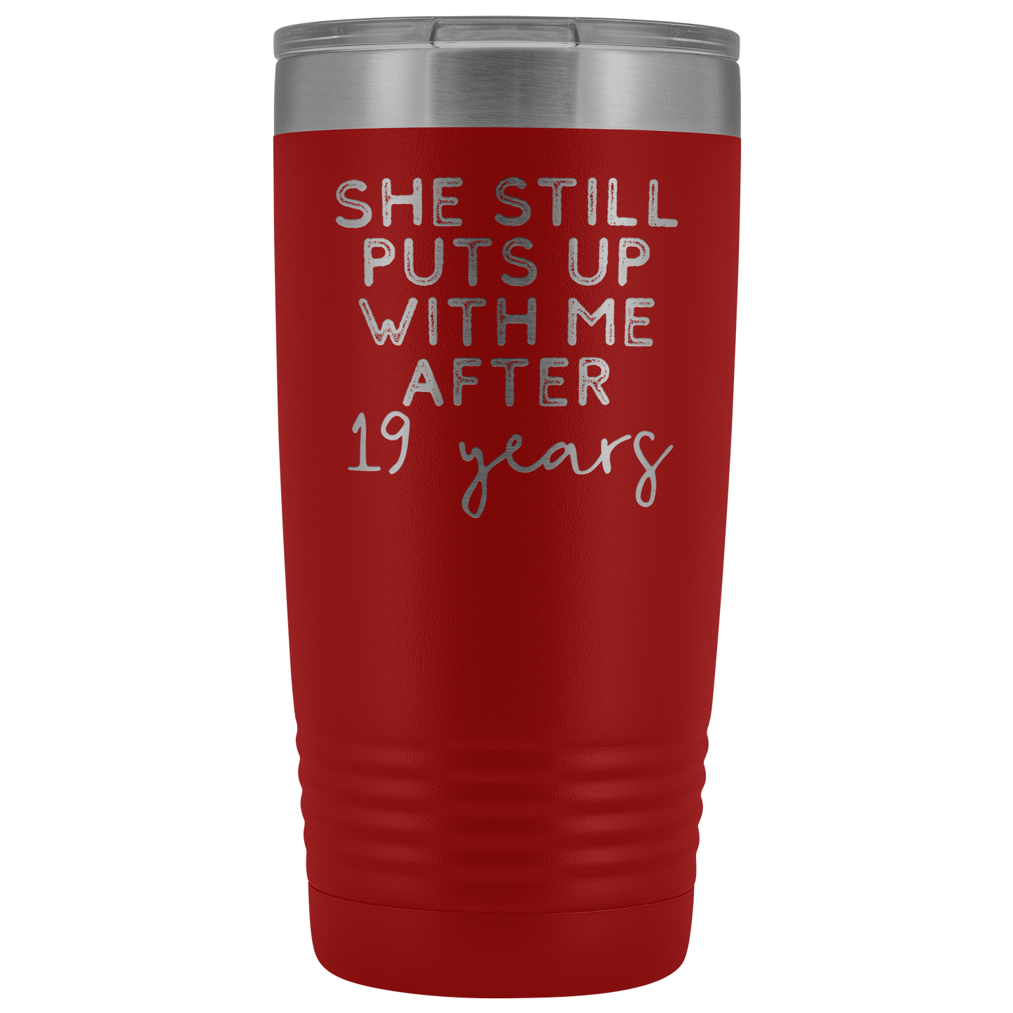 19º Aniversário Presente 19 Anos Aniversário de Casamento Café Caneca Engraçado Marido Tumbler Presentes para Ele Aniversário para Copa masculina