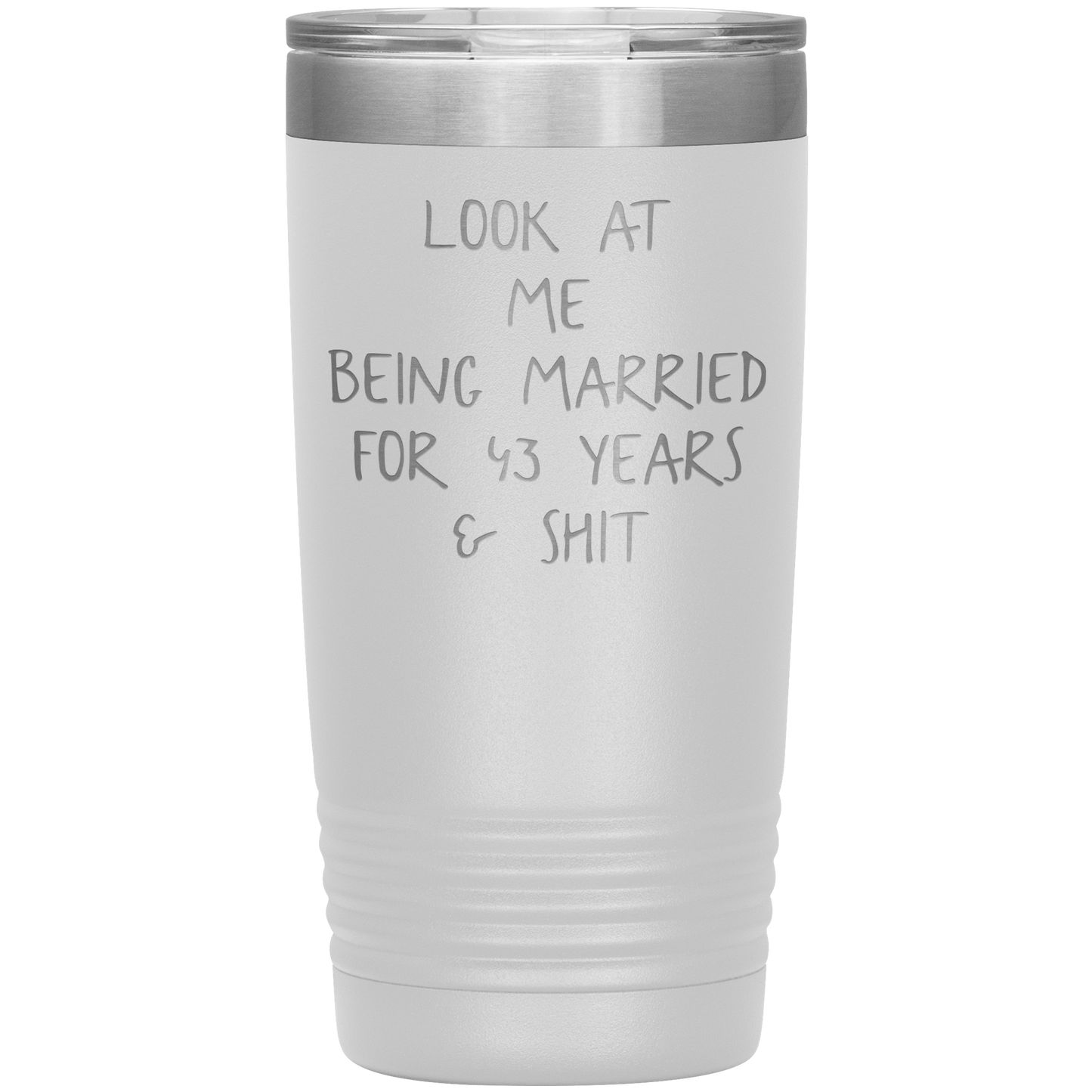 43rd Anniversary Gifts for Husband and Wife, Coffee Mug, Tumbler, Birthday Gifts for Men and Women