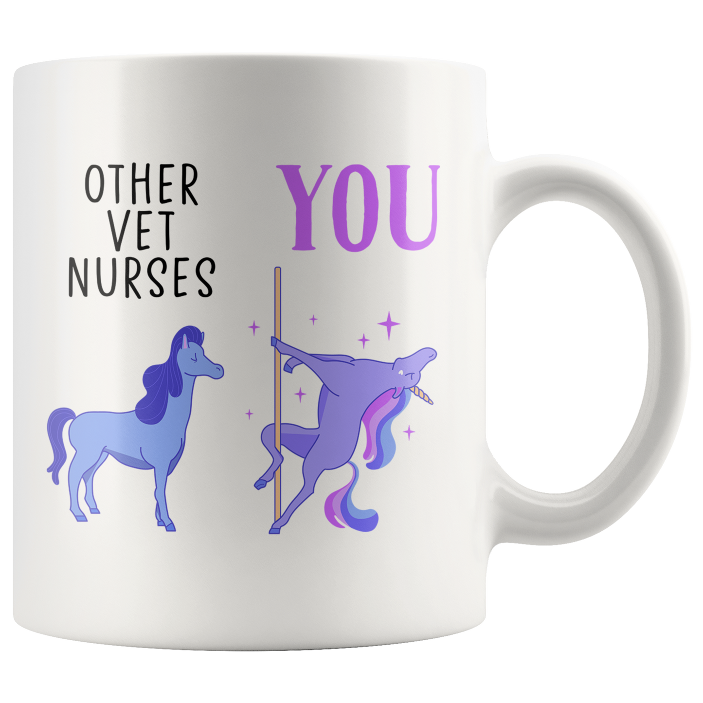 Vet Nurse Gifts, Veterinary Nursing Coffee Mug, Veterinarian Nurse Two Tone Accent Cup, Birthday Gift for Men and Women