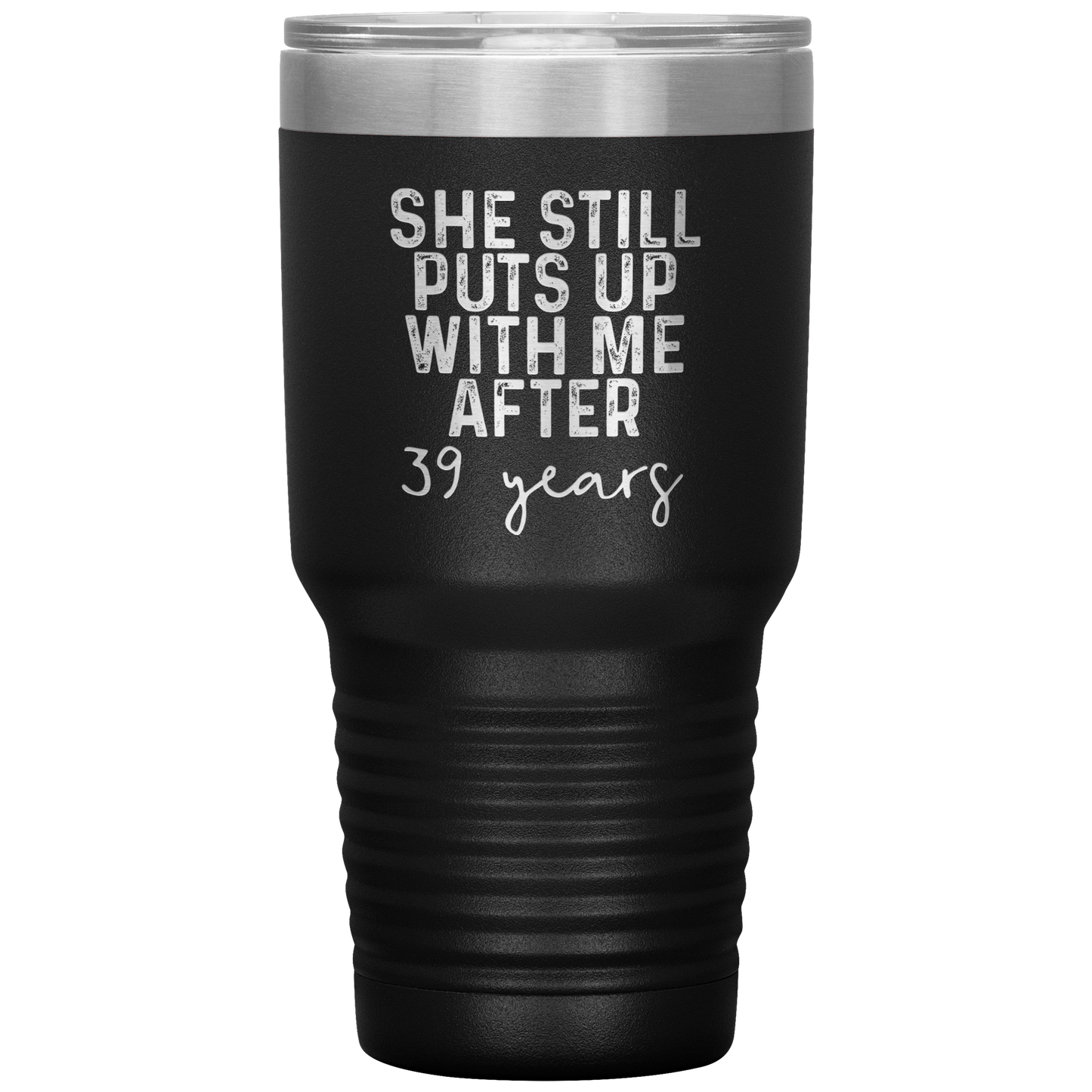 39th Anniversary Gifts for Husband, Coffee Mug, Tumbler, Birthday Gifts for Men and Women