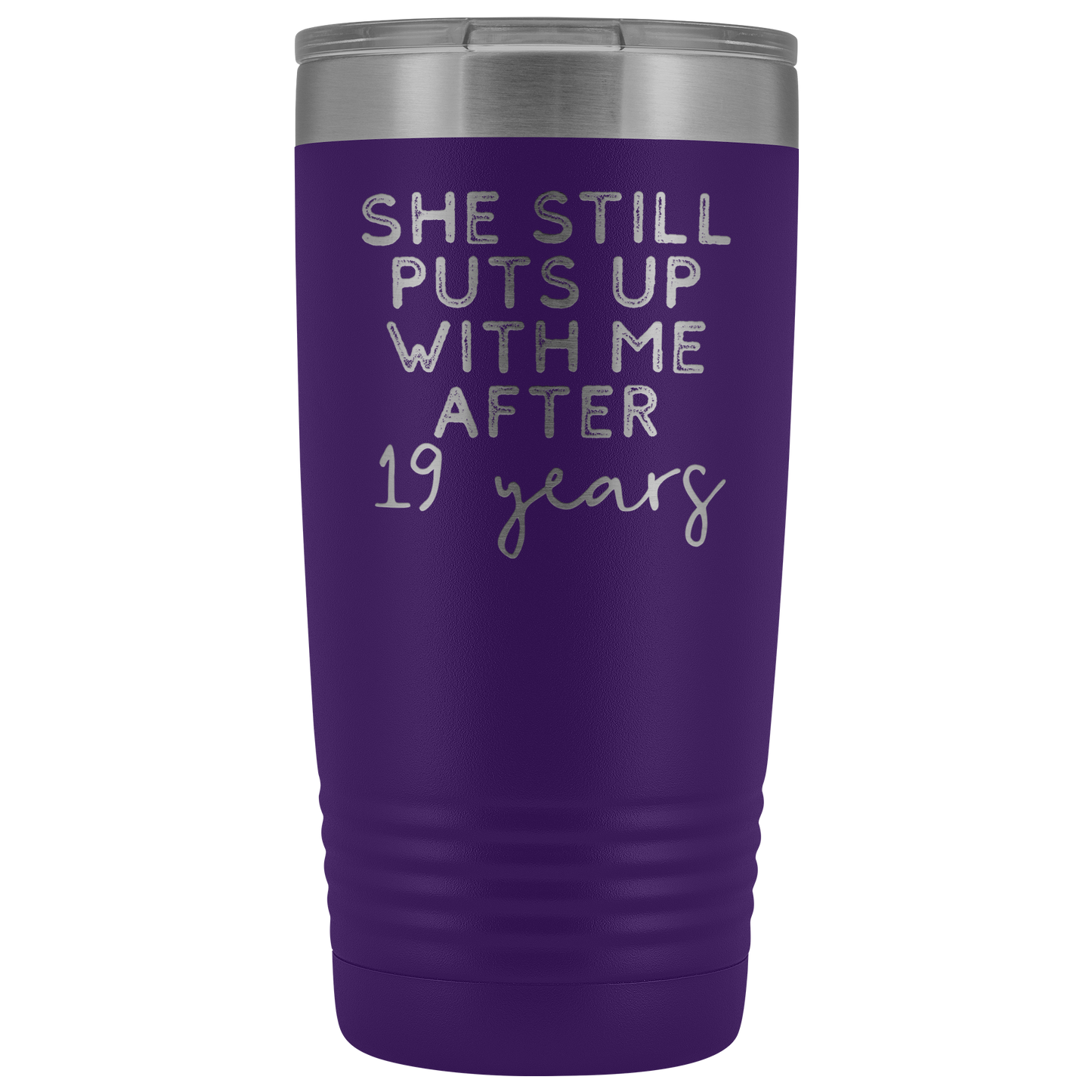 19º Aniversário Presente 19 Anos Aniversário de Casamento Café Caneca Engraçado Marido Tumbler Presentes para Ele Aniversário para Copa masculina