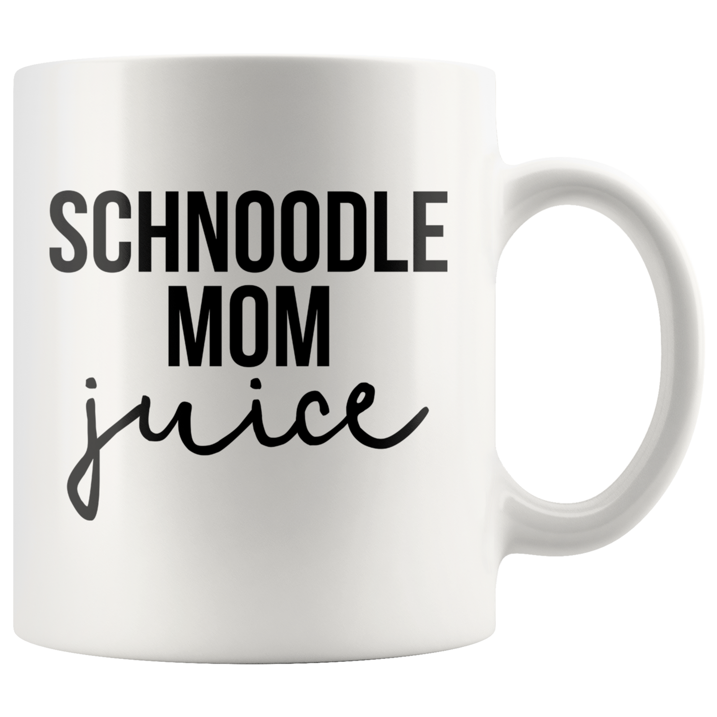 Schnoodle Mom Gifts, Coffee Mug, Two Tone Accent Cup, Birthday Gift for Men and Women