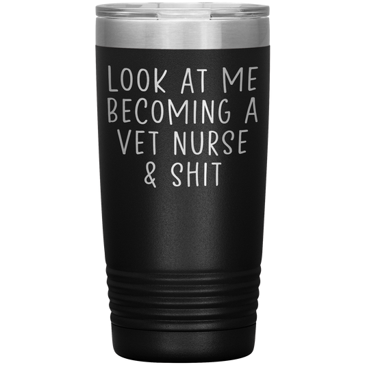 Vet infermiere Tumbler, Vet Infermiera Tazza di Caffè da Viaggio, Regali Infermiera Vet, Idee Regalo di Compleanno di Compleanno per Uomini e Donne