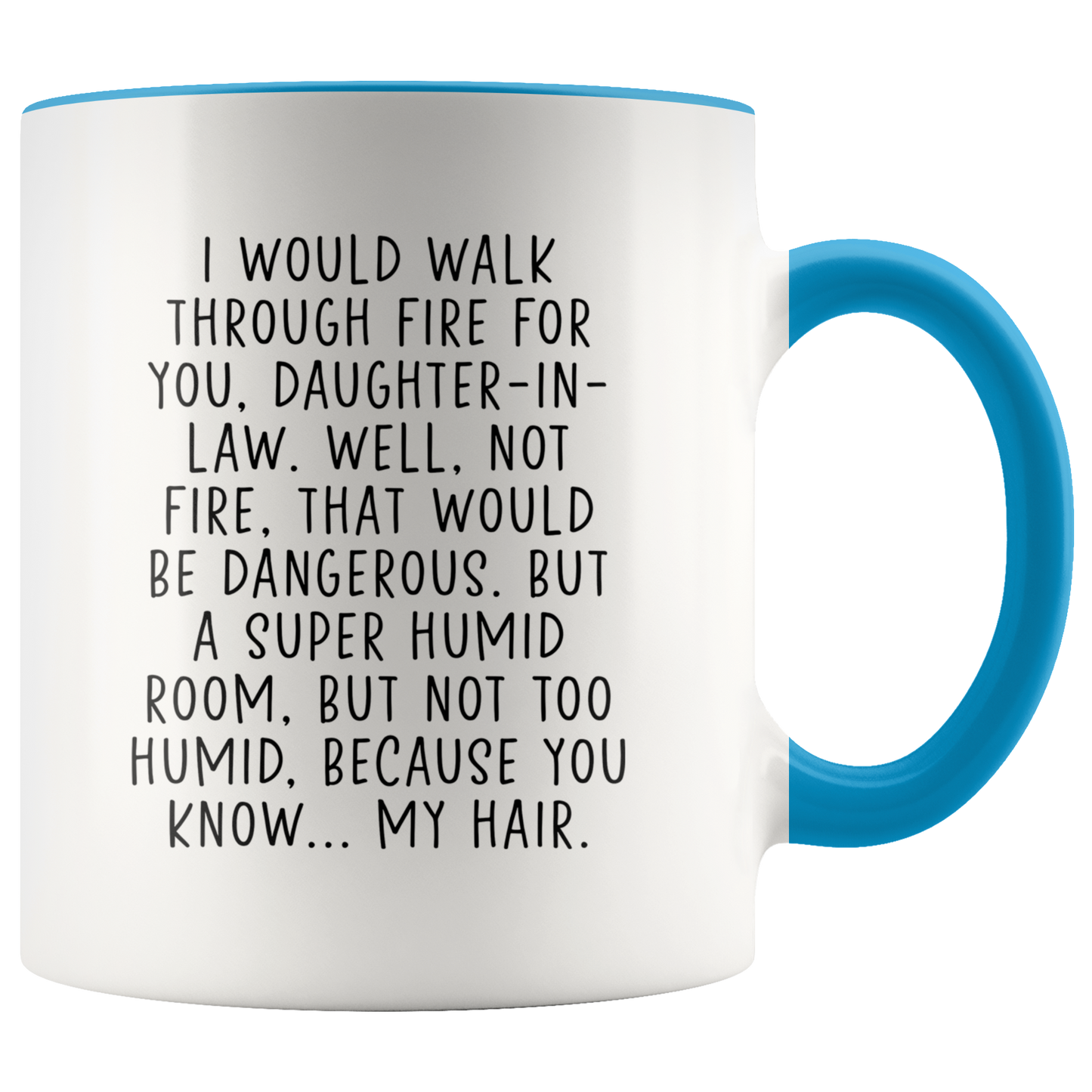 Daughter in Law Gifts, Coffee Mug, Two Tone Accent Cup, Birthday Gift for Men and Women