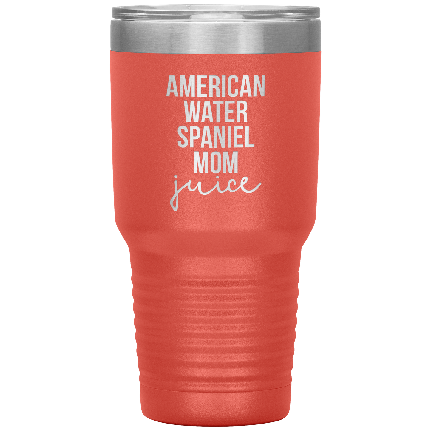 American Water Spaniel Mom Tumbler, Funny Travel Coffee Mug, Birthday Gifts for Men and Women