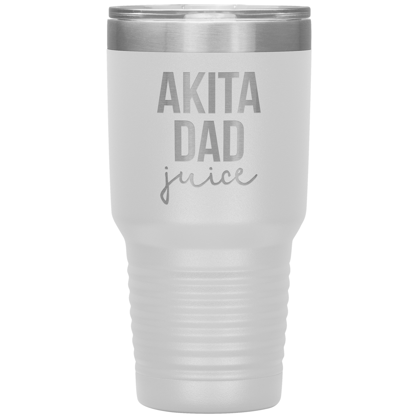 Akita Dad Tumbler, Funny Travel Coffee Mug, Birthday Gifts for Men and Women