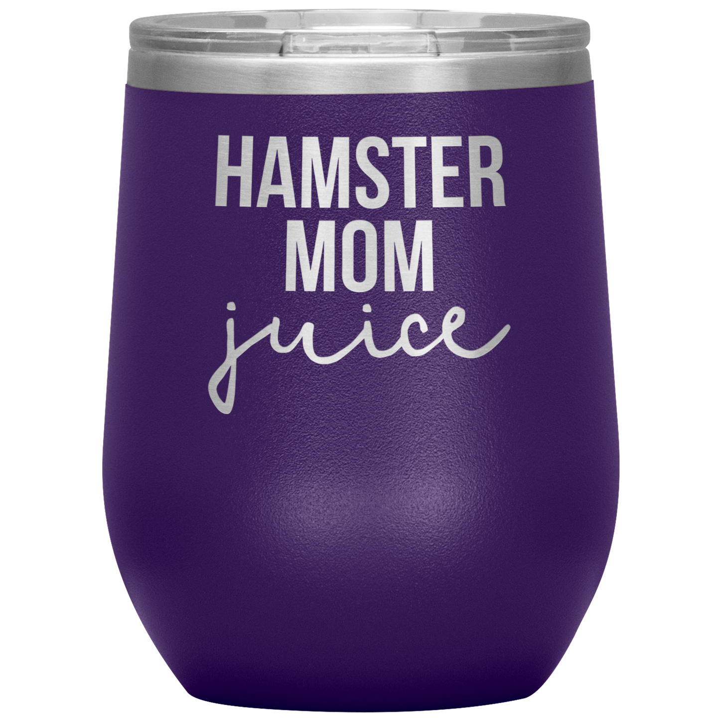 Hamster Mom Wine Tumbler, Hamster Mom Gifts, Travel Wine Cup, Birthday Gifts for Men and Women