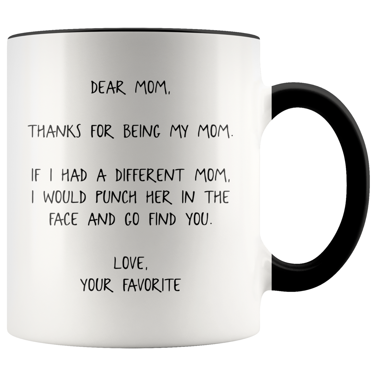 Mom Gifts, Coffee Mug, Two Tone Accent Cup, Birthday Gift for Men and Women