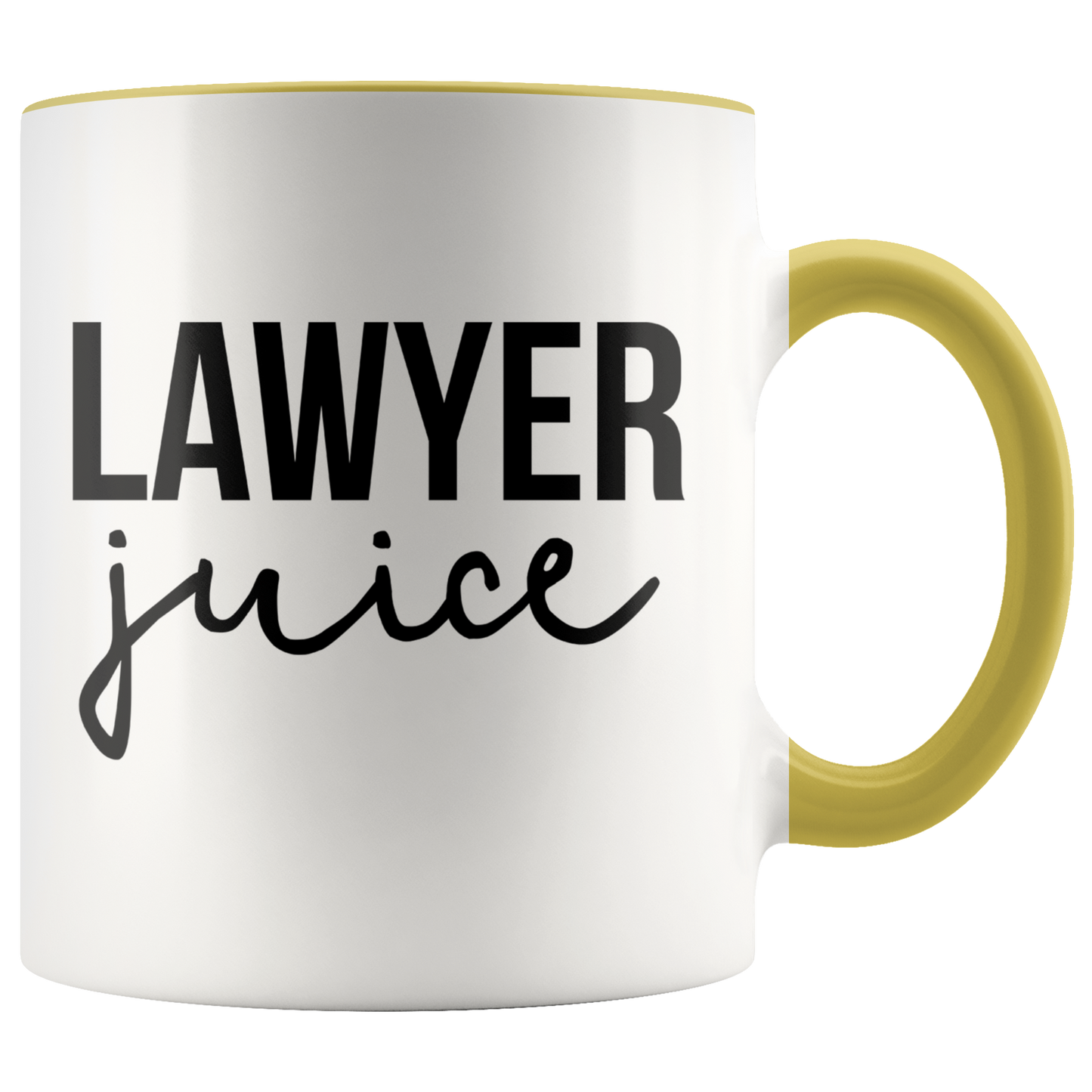 Lawyer Gifts, Coffee Mug, Two Tone Accent Cup, Birthday Gift for Men and Women