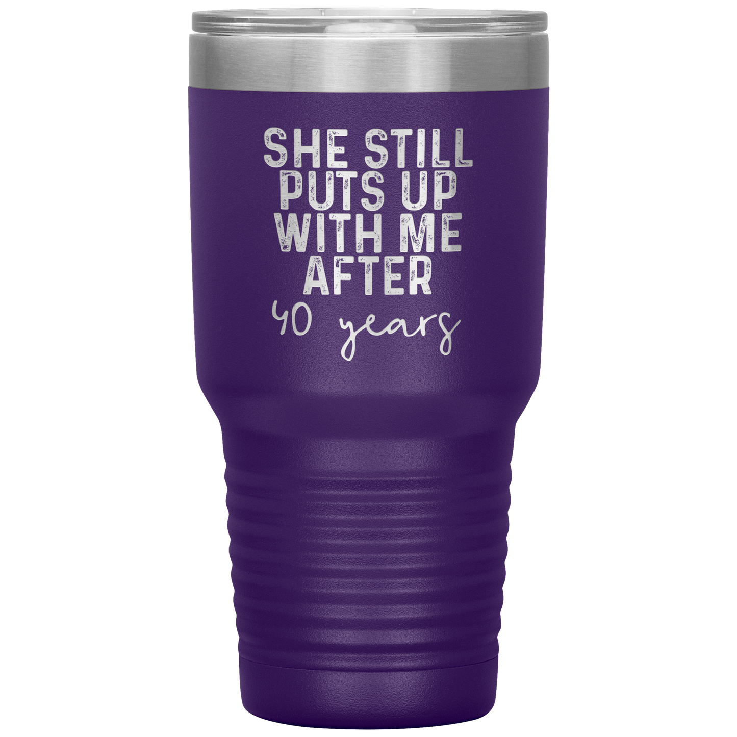 40th Anniversary Gifts for Husband, Coffee Mug, Tumbler, Birthday Gifts for Men and Women