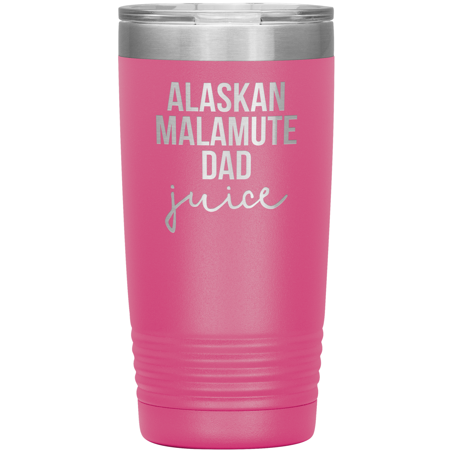 Alaskan Malamute Dad Tumbler, Funny Travel Coffee Mug, Birthday Gifts for Men and Women