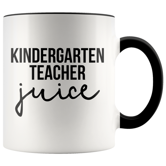 Kindergarten Teacher Gifts, Coffee Mug, Two Tone Accent Cup, Birthday Gift for Men and Women